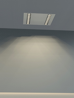 Grille led panel light